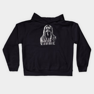 rob zombie - white runge Kids Hoodie